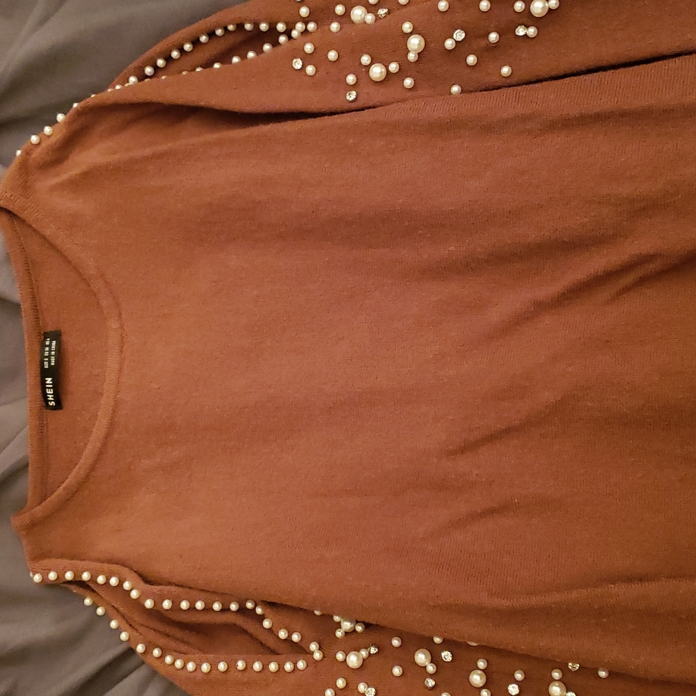 Bling Cold Shoulder Sweater